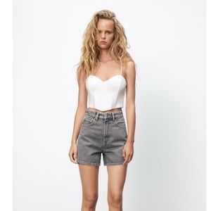 Zara white corset top